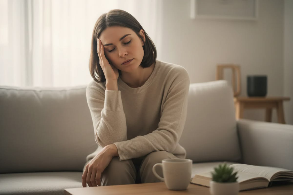 Woman receiving professional support for low sexual desire